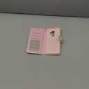 UEEBAI Wallet Case for Samsung Galaxy S9 Plus, PU Leather Phone Case Kickstand RFID Blocking Flip Case with Card Slots Wrist Strap Relief Engraved Pattern Magnetic Closure Folio Case - Yellow Daisy