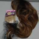 N NAYASA Light Brown Wigs for Women Brown Wig with Bangs 24Ombre Brown Wig with Dark Roots Long Layered Wig Heat Resistant Synthetic Wig Natural Looking Wigs for Daily Party Use