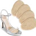 JL-Group Metatarsal Pads Women, Ball of Foot Cushions, Heels Inserts for Shoes, 2 Pairs Invisible High Heels Pads to Keep Foot from Sliding Forward, One Size Fits for All Day Comfort (Beige)