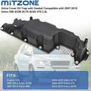 MITZONE Valve Cover Compatible with 2007-2015 Volvo S80 XC90 XC70 XC60 V70 3.2L Replace 30757664 31319642