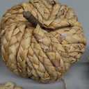 Wesiti 3 Pcs Rattan Pumpkin with Tassel Beads Boho Neutral Fall Thanksgiving Decor Handmade Artificial Woven Pumpkin Table Centerpieces Farmhouse Autumn Decorations for Indoor Mantel Harvest Halloween