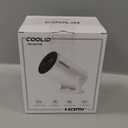 [Built-in Apps & 2026 Upgraded] Mini Projector Support 4K 1080P Auto Keystone 180 Rotatable with WiFi 6 and Bluetooth 5.4, Projector Portable Compatibile with HDMI/TV Stick/Memory Stick/Laptop-Black