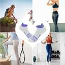 Womens Ankle Socks 4 Pairs Running Athletic Cushioned Sole Socks With Tab Anti-Blister (7-10)