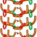 Inflatable Antler Ring Games,Inflatable Reindeer Antler Ring Toss Game, Christmas Party Antler Hat Games for Family (4pcs)