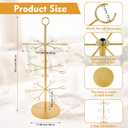 Cocktail Tree Stand for Drinks Champagne Tower for Parties, 3 Tiers 18 Holders Party Bar Wedding Metal Wine Glass Display Holder for Martinis Margarita Gin Wine Bridal Cups(Gold)