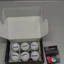 KINGTOP Upgraded Glow in The Dark Golf Balls - Super Bright Light Up LED Golf Ball - with Glow Golf Tees and Storage Bag - Fun Night Golfing Gift for Men and Women | Backyard Putting Greens (Classic Glow- Single Color- Impact Activated- 6Pack)