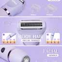 Ufree Bikini Trimmer Electric Razors for Women, Rechargeable Pubic Body Hair Trimmer Electric Shaver for Legs Body Hair, Bikini Shaver IPX7 Waterproof, Gifts for Women, Purple
