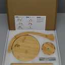 SPEENSUN Yarn Holder for Crocheting, Large Magnetic Rotating Yarn Spinner for Knitting & Crochet, Fits Most Yarns up to 1.1 lbs, Easy Assembly, Mothers Day Gift for Mom, Gift-Ready Box (Natural Bamboo)