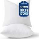 MIULEE 18x18 Pillow Inserts,Down Alternative Pack of 2 Decorative Throw Pillows for Sofa Couch Bed, Ultra Soft Fluffy Bed Sleeping Form