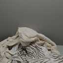 Awellife Farmhouse Beige Shower Curtain Button Linen Textured Woven Fabric,Pleated Beige Stripe,Country Style,60" W x 72" L