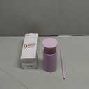 Tronco 20 oz Glass Tumbler With Lids and Straws, Reusable Smoothie Cups With Silicone Lid, Light Purple Cup With Silicone Protective Sleeve, Dishwasher Safe- BPA FreeCoffee 1 Count