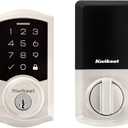 Kwikset SmartCode 270 Keyless Entry Electronic Touchpad Deadbolt Door Lock with Auto-Lock, Custom User Codes, Advanced Security in Satin Nickel Traditional