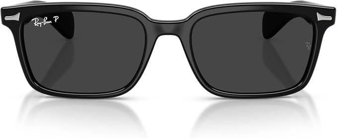 Ray-Ban unisex-adult Rb2234 Brunel, 6 mm, Black/Black Polarized