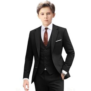 Suits for Boy Slim Fit Formal Dress Outfit Toddler Suit Blazer Vest Pants Kids Tuxedos, Size: 6