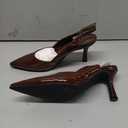 Women's Slingback Kitten Heels Closed Pointed Toe Backless Wedding Party Dress Pumps Shoes, Size 8