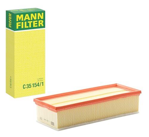 Mann Filter C 35 154/1 Engine Air Filter Replacement With Prefilter Compatible With Audi & Volkswagen (Replaces VW GROUP (AUDI/SEAT/SKODA/VW) 1K0 129 620 E)