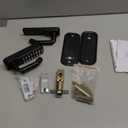 VEVOR Mechanical Keyless Entry Door Lock, 14 Digit Keypad, Embedded Outdoor Gate Door Locks Set with Keypad and Handle, Water-Proof Zinc Alloy, Easy to Install, for Garden, Garage, Yard, Storage Shed (Black)