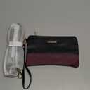 LOVEVOOK Laptop Bag for Women 15.6 Inch Tote Work Professional Leather Computer Briefcase Waterproof Handbag Shoulder Large Capacity Business Teacher Office Crossbody Purse (Black/Purple)