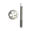 3/8-24 Tap and Die Set LH Left Hand Threading Tool 3/8x24 Tap Die, 3/8 x 24 Thread Tap Round Die LH 3/8-24 Tap Die LH Straight Fluted Machine