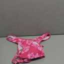 QJQ Women's 2 Piece Swimsuit Floral Halter Triangle Bikini Sets Sexy Cheeky High Waisted Bathing Suit (Large, Light Pink)