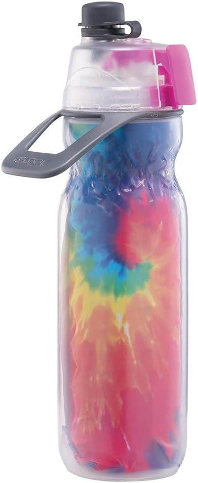 O2COOL ArcticSqueeze Insulated Mist 'N Sip Water Misting Bottle - Tie Dye, 20 Fluid Ounces, Plastic