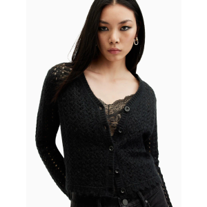 Allsaints Womens Vivian Cardigan (Small, Black)