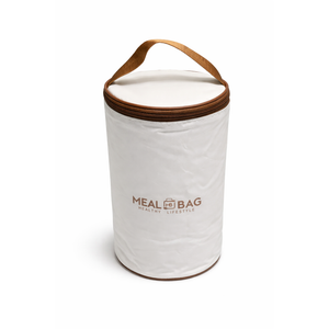 Dandat 3 Pcs Portable Insulated Lunch Container Set for Adult, Stackable Stainless Steel Bento Box for Hot Food with Insulated Lunch Bag Unisex 3 Separate Thermal Food Container(Beige)