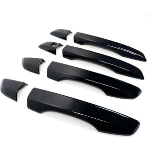Door Handle Covers Trim Compatible With 10th Gen Honda Civic Sedan Hatchback Coupe Type R 2016 2017 2018 2019 2020 2021 Exterior Door Handles without smart Entry keyhole Glossy black Car Decoration