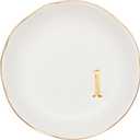 COLLECTIVE HOME - Ceramic Jewelry Tray, Decorative Trinket Dish for Rings Earrings Necklaces Bracelet Watch Keys, Birthday Mother's Day Christmas Gift for Women, 4.75", White Surface (L)