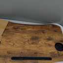 Foldable Lap Desk, Laptop Bed Desk, Portable Lap Table, Laptop Bed Table with Cup Holder & Tablet Slot & Lifting Handle for Working Writing Drawing & Eating - Rustic Brown