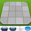 1/2"Extra Thick 85Inch Hot Tub Mat for Inflatable Hot Tub Accessories,Large Hot Tub Eva Foam Pad Padding Foundation for Outdoor Indoor,Portable Spa Pool Accessories Ground Base Flooring Mat Protector