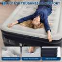 Garvee Twin Air Mattress with Built-in Pump, 20 Inch Raised Air Bed, Upgraded Honeycomb Pillar Design, Fast 3-Min Inflation, Supports Up to 800 Lb for Home Guests and Camping