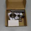 Asidrama 1 Pack Brushed Antique Brass Privacy Door Handles, Door Lever with Door Knobs Indoor for Bedroom or Bathroom, Heavy Duty Door Handles Interior with Locks for Left Right Sided Doors