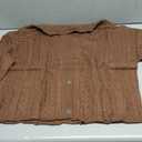 Yousify Womens Cable Knit Cardigans Fall Oversized Long Sleeve Button Open Front Casual Sweater Coats, XXL