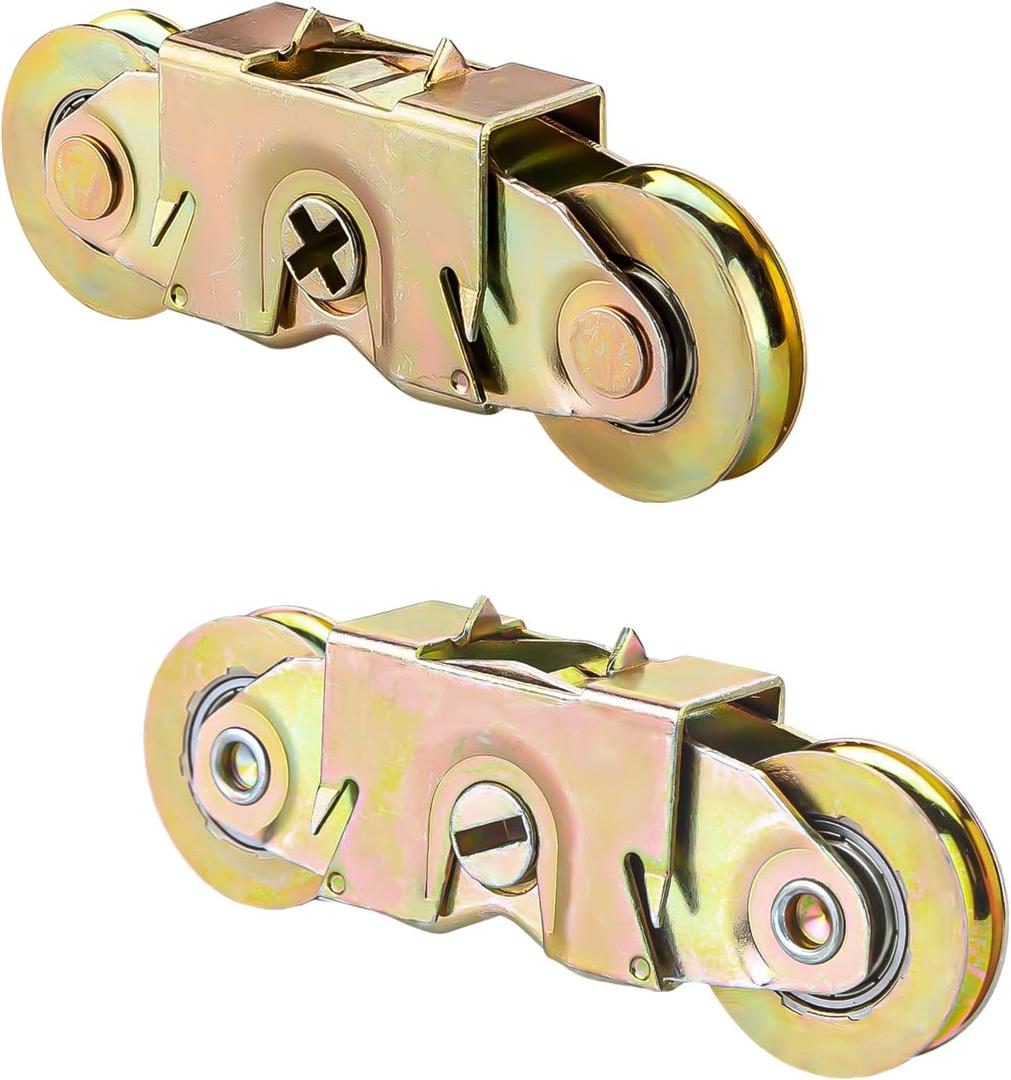Sliding Patio Door Tandem Roller Assembly Suitable for Andersen Sliding Door Rollers #1997061 (1982 to P) & Replaces #1273704 (1964 to 1982),1-1/4'' Roller Bearing(2 Pack)