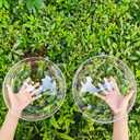 Acrylic Hollow Ball, Clear Plastic Fillable Ornaments Ball, DIY Clear Plastic Balls for New Years Present, Xmas Tree, Home Decoration, Wedding, Party (25cm/9.84inch, 2PCS)