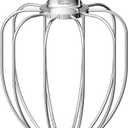 Heavy Duty Whisk Attachment for KitchenAid 5QT Bowl-Lift Stand Mixers- Extra Thick Stainless Steel Wire Whip for Fast Whipping, Perfect for Large Batches, Dishwasher Safe (WW5HD)