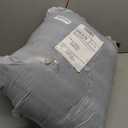 A Nice Night Faux Fur Reading Pillow Bed Wedge Large Adult Children Backrest with Arms Back Support for Sitting Up for Bedrest,Black