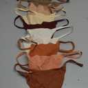 DEANGELMON Seamless G-string Thongs for Women - No Show Thong Underwear Low Rise Stretch Panties Workout Pack (Medium, Coffee - 8 Pack)