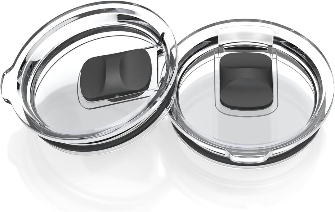 30/32 oz Tumbler Lid Replacement Lids for YETI Tumbler, 14/35 oz Mug, 2 Pack Travel Spill Proof Cup Lids Covers with Magnetic Slider Switch, BPA Free
