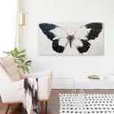 Tarfupth Black and White Butterfly Wall Art for Living Room Hand Painted Butterfly Oil Painting Texture Pictures Large Artwork for Bedroom Office Kitchen Room Aesthetic Decoration 20"x40", 20L" x 40W"
