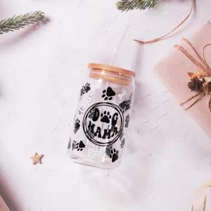 Dog Mama Sipper Glass 16oz