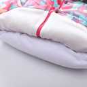 Winter Coats For Girls Hooded Waterproof Floral Printed Kids Toddler Warm Snow Jacket (Pink)