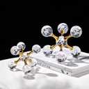 Luxurious Crystal and Alloy Molecular Ball Living Room Desktop Decoration Crystal Molecules, for Birthday Friends Gatherings, Home or Office Counter Decoration Accessories