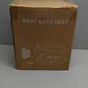 Coldew Baby Bath Seat for Babies 6 Months & Up, Non-Slip Toddler Bath Seat for Baby Sitting Up, Safe Baby Bath tub Seat with Suction Cups, Soft Cushion, Baby Bath Chair Gray