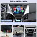 4G+64G Car Radio for Hyundai Elantra 2011 2012 2013 Android 13 Replacement Upgrade Stereo with CarPlay Android Auto 9 Inch Touch Screen Head Unit with Backup Camera Mic