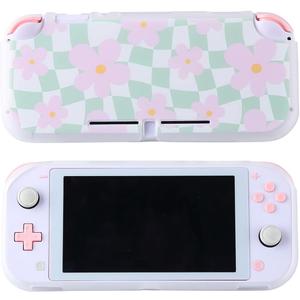 Case for Nintendo Switch Lite Protective Accessories Soft Silicone Cover Shell Compatible ONLY for Switch Lite Sage Green Checker Anti-Drop Shock Proof Aesthetic Protector