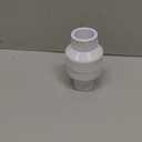 Geetery 1 Inch PVC Slip Swing Check Valve No Spring Back Flow Preventer Valve White No Return Silent Backflow for Backflow Prevention, Reduces Water Hammer Noise