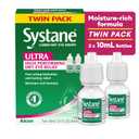 Systane Ultra Lubricant Eye Drops, Artificial Tears for Dry Eye, Twin Pack, 10-mL Each (0.33 Fl Oz (Pack of 2))