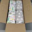 The Honest Company Clean Conscious Diapers for Delicate Skin | Up to 100% Leakproof | Hypoallergenic, Fragrance Free | Gender Neutral | Club Box, Size 2 (12-18 lbs), 72 Count (Prints May Vary) (Multi-colored Giraffes + Barnyard Babies)